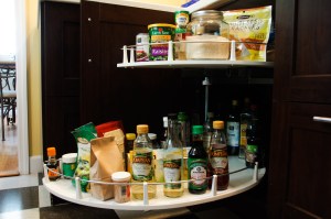 The new and improved lazy susan. Swings out and pulls out.